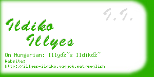 ildiko illyes business card